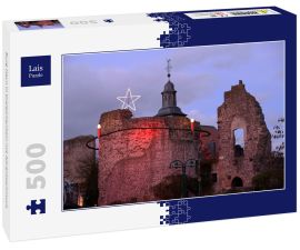 Lais Puzzle - Burg Hayn in Dreieichenhain mit Adventsschmuck - 500 Teile