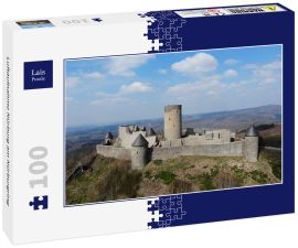 Lais Puzzle - Luftaufnahme Nürburg am Nürburgring - 100 Teile