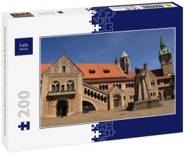 Lais Puzzle - Braunschweig; Burgplatz mit Löwen und Burg Dankwarderode - 200 Teile