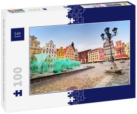 Lais Puzzle - Breslau, Polen. Der Marktplatz mit dem berühmten Springbrunnen - 100 Teile