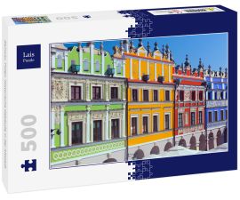 Lais Puzzle - Zamosc, Polen. Historische Gebäude in der Altstadt - 500 Teile