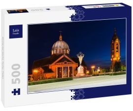 Lais Puzzle - Kirche bei Nacht, Tychy, Polen - 500 Teile