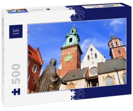 Lais Puzzle - Krakau - Statue von Papst Johannes Paul II. im Wawel-Schloss - 500 Teile