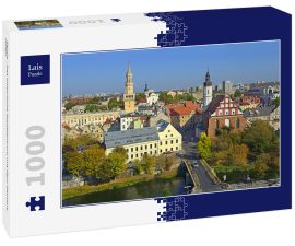 Lais Puzzle - Opole - Das historische Stadtzentrum mit dem Rathaus. Polen - 1.000 Teile