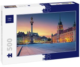 Lais Puzzle - Warschau. Bild der Altstadt von Warschau, Polen bei Sonnenuntergang - 500 Teile