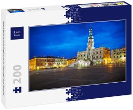 Lais Puzzle - Marktplatz mit Rathaus in Zamość bei Nacht - 200 Teile
