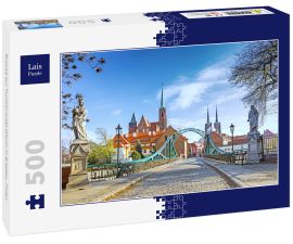 Lais Puzzle - Brücke zur Tumski-Insel (Dom) in Breslau, Polen - 500 Teile