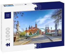 Lais Puzzle - Brücke zur Tumski-Insel (Dom) in Breslau, Polen - 1.000 Teile