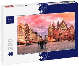 Lais Puzzle - Breslauer Marktplatz mit Rathaus bei Sonnenuntergang, Polen - 200 Teile