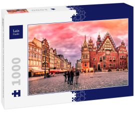 Lais Puzzle - Breslauer Marktplatz mit Rathaus bei Sonnenuntergang, Polen - 1.000 Teile