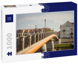 Lais Puzzle - Blick auf die Brücke und das Ufer des Flusses Warta in der polnischen Stadt Konin - 1.000 Teile