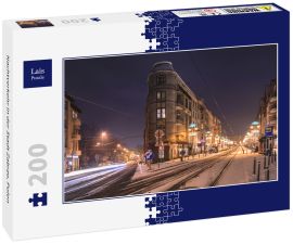 Lais Puzzle - Nachtverkehr in der Stadt Zabrze, Polen - 200 Teile