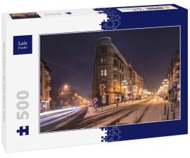 Lais Puzzle - Nachtverkehr in der Stadt Zabrze, Polen - 500 Teile