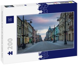 Lais Puzzle - Piotrkowska-Straße in der Stadt Lodz, Lodzkie, Polen - 200 Teile