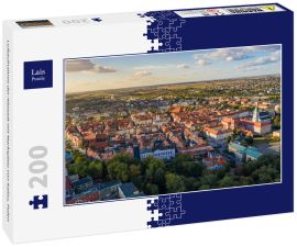 Lais Puzzle - Luftaufnahme der Altstadt mit Marktplatz von Kalisz, Polen - 200 Teile
