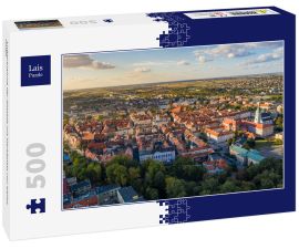 Lais Puzzle - Luftaufnahme der Altstadt mit Marktplatz von Kalisz, Polen - 500 Teile