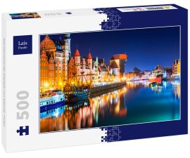 Lais Puzzle - Nachtansicht der Altstadt von Gdansk, Polen - 500 Teile