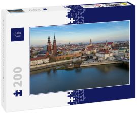 Lais Puzzle - Opole, Luftaufnahme der Altstadt. Polen, Herbsttag. Drohnenaufnahme - 200 Teile