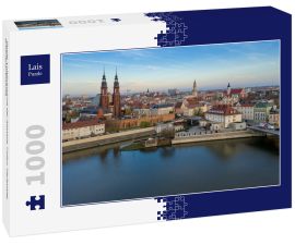 Lais Puzzle - Opole, Luftaufnahme der Altstadt. Polen, Herbsttag. Drohnenaufnahme - 1.000 Teile