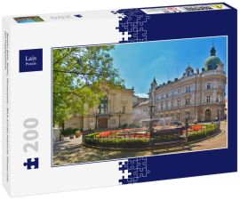 Lais Puzzle - Bielsko-Biała, Bielitz, Theaterplatz - Blick auf das Polnische Theater und das Hauptpostamt - 200 Teile