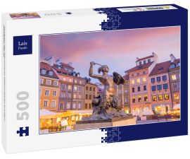 Lais Puzzle - Skulptur der Warschauer Meerjungfrau auf dem Altstädter Markt - 500 Teile