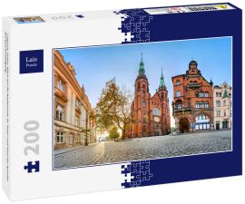 Lais Puzzle - Legnica, Polen. Blick auf die Kathedrale St. Peter und Paul der Apostel bei Sonnenaufgang - 200 Teile