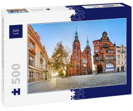 Lais Puzzle - Legnica, Polen. Blick auf die Kathedrale St. Peter und Paul der Apostel bei Sonnenaufgang - 500 Teile