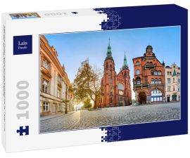 Lais Puzzle - Legnica, Polen. Blick auf die Kathedrale St. Peter und Paul der Apostel bei Sonnenaufgang - 1.000 Teile