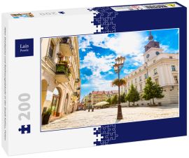 Lais Puzzle - Alter Stadtplatz und Rathausgebäude in der Stadt Kalisz, Polen - 200 Teile