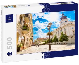 Lais Puzzle - Alter Stadtplatz und Rathausgebäude in der Stadt Kalisz, Polen - 500 Teile