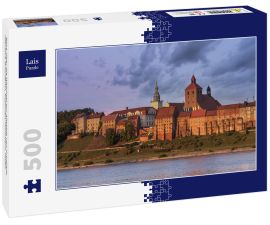 Lais Puzzle - Blick über die Weichsel zur Altstadt von Grudiadz (deutsch Graudenz), Kujawien-Pommern, Polen - 500 Teile