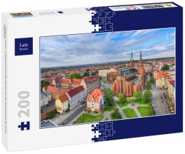 Lais Puzzle - Legnica, Polen. Luftpanorama der Stadt mit der Kathedrale St. Peter und Paul - 200 Teile