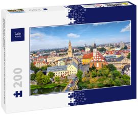 Lais Puzzle - Oppeln, Polen. Luftbild der Altstadt mit Turm des Rathauses und Kirche des Franziskanerklosters - 200 Teile