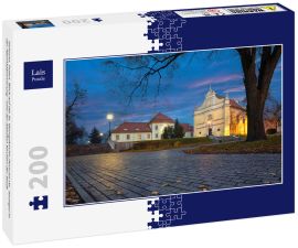 Lais Puzzle - Gniezno, Polen. Blick auf die St. Georgskirche (Kosciol sw. Jerzego) in der Abenddämmerung - eine der ältesten Kirchen der Stadt - 200 Teile