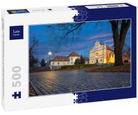 Lais Puzzle - Gniezno, Polen. Blick auf die St. Georgskirche (Kosciol sw. Jerzego) in der Abenddämmerung - eine der ältesten Kirchen der Stadt - 500 Teile