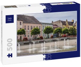 Lais Puzzle - Brunnen auf dem Freiheitsplatz in der Stadt Czarnkow, Region Großpolen (Wielkopolska), Polen - 500 Teile