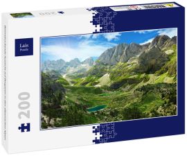 Lais Puzzle - Beeindruckende Aussicht auf Bergseen in den albanischen Alpen - 200 Teile