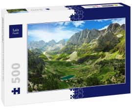 Lais Puzzle - Beeindruckende Aussicht auf Bergseen in den albanischen Alpen - 500 Teile