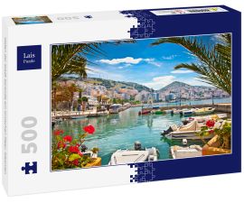 Lais Puzzle - Hafen der Stadt Saranda am Ionischen Meer, Albanien - 500 Teile