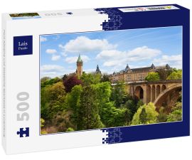 Lais Puzzle - Pont Adolphe und Staatliche Sparkasse in Luxemburg - 500 Teile
