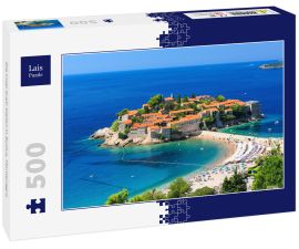 Lais Puzzle - Die Insel Sveti Stefan in Budva, Montenegro - 500 Teile