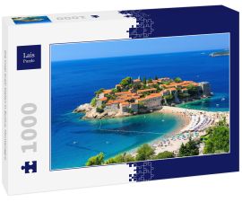 Lais Puzzle - Die Insel Sveti Stefan in Budva, Montenegro - 1.000 Teile