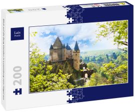 Lais Puzzle - Blick auf die Burg Vianden in Luxemburg vom Hügel aus - 200 Teile