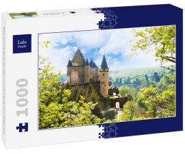 Lais Puzzle - Blick auf die Burg Vianden in Luxemburg vom Hügel aus - 1.000 Teile