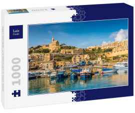 Lais Puzzle - Mgarr Fischerei- und Fährhafen in Gozo, Malta - 1.000 Teile