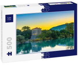 Lais Puzzle - Der venezianische Turm von Butrint, bei Sonnenaufgang in Albanien - 500 Teile
