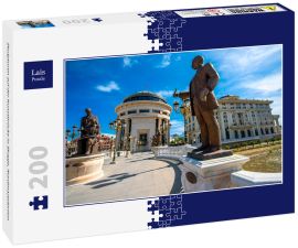 Lais Puzzle - Skulpturen auf der Kunstbrücke in Skopje, Nordmazedonien - 200 Teile