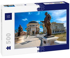 Lais Puzzle - Skulpturen auf der Kunstbrücke in Skopje, Nordmazedonien - 500 Teile