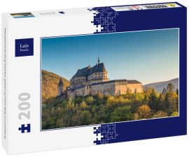 Lais Puzzle - Mittelalterliche Burg Vianden, gebaut auf dem Berg in Luxemburg - 200 Teile
