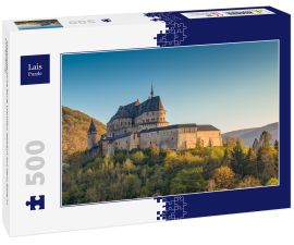 Lais Puzzle - Mittelalterliche Burg Vianden, gebaut auf dem Berg in Luxemburg - 500 Teile